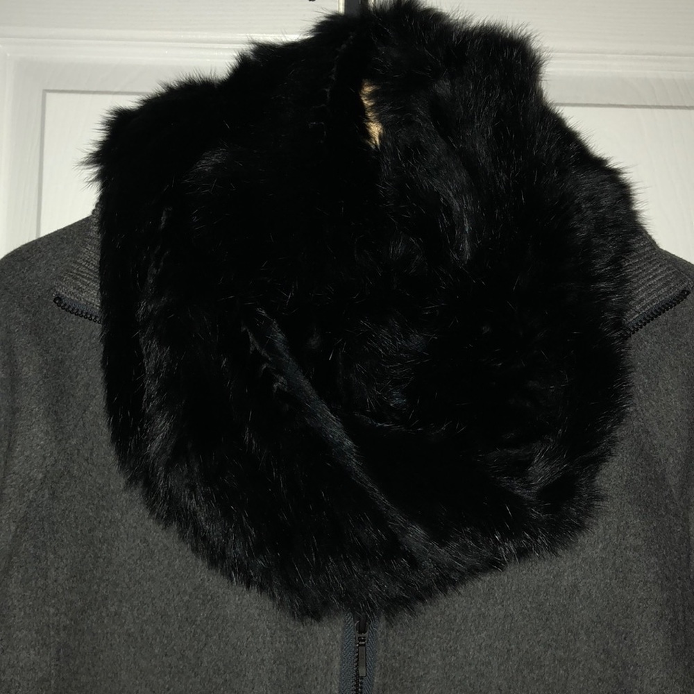 Rabbit Fur Circle Scarf